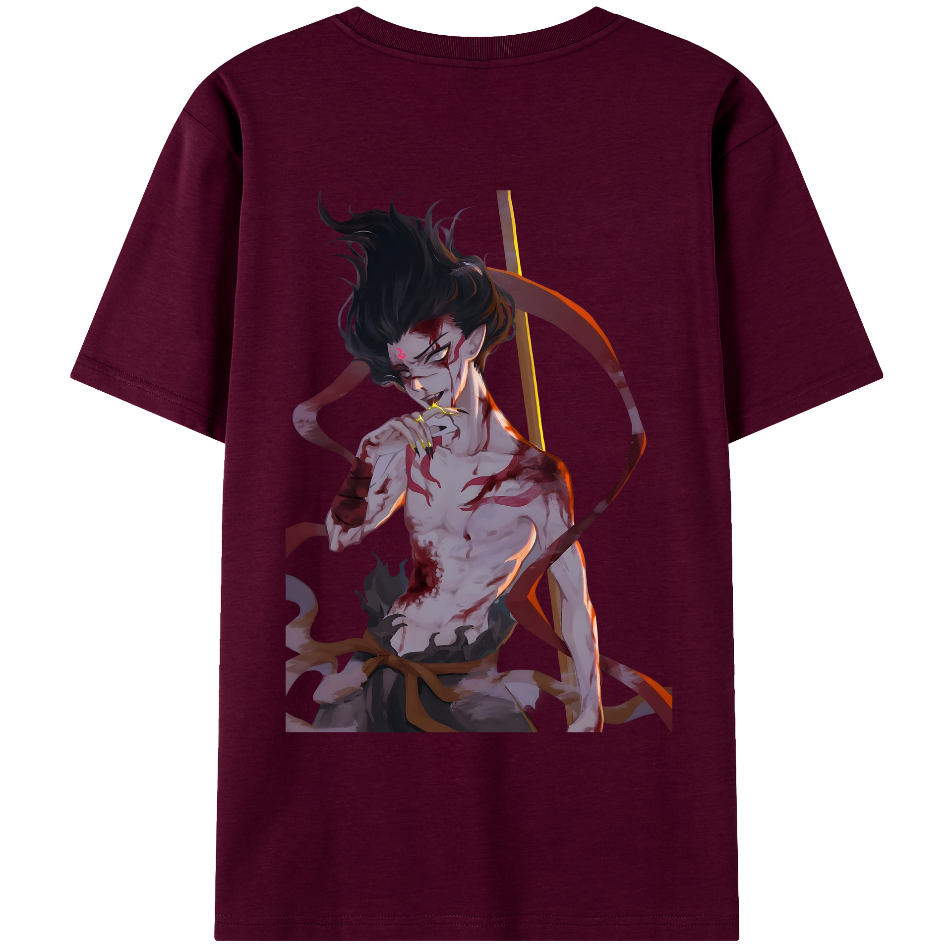 （画像用） Ne Zha 2 ナタ 魔童の大暴れ レディース半袖Tシャツ(バックプリント)